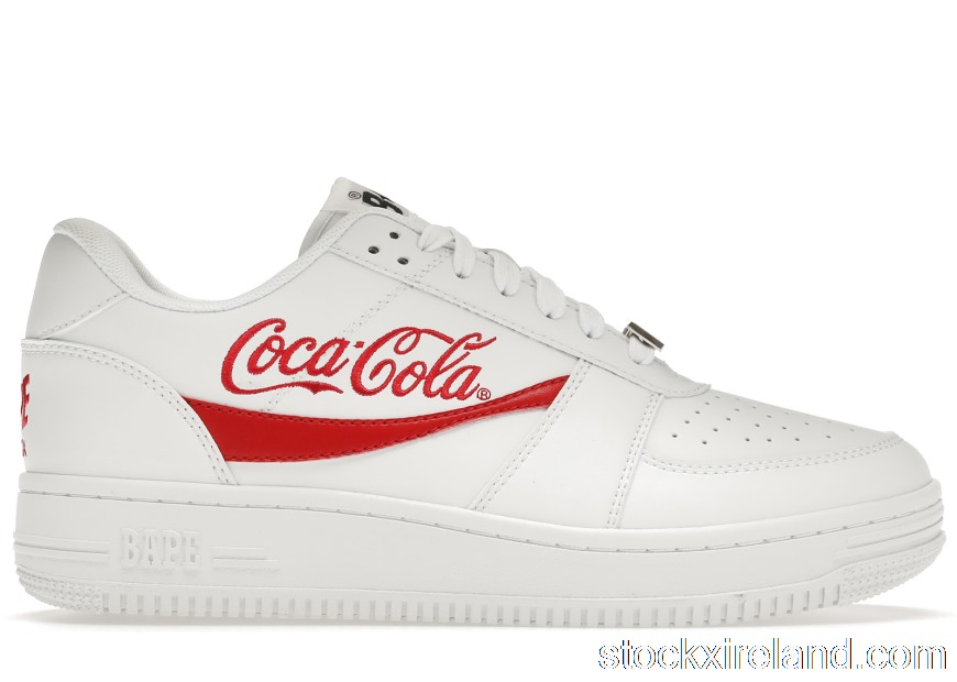 IE A Bathing Ape Bape Sta Low Coca-Cola White