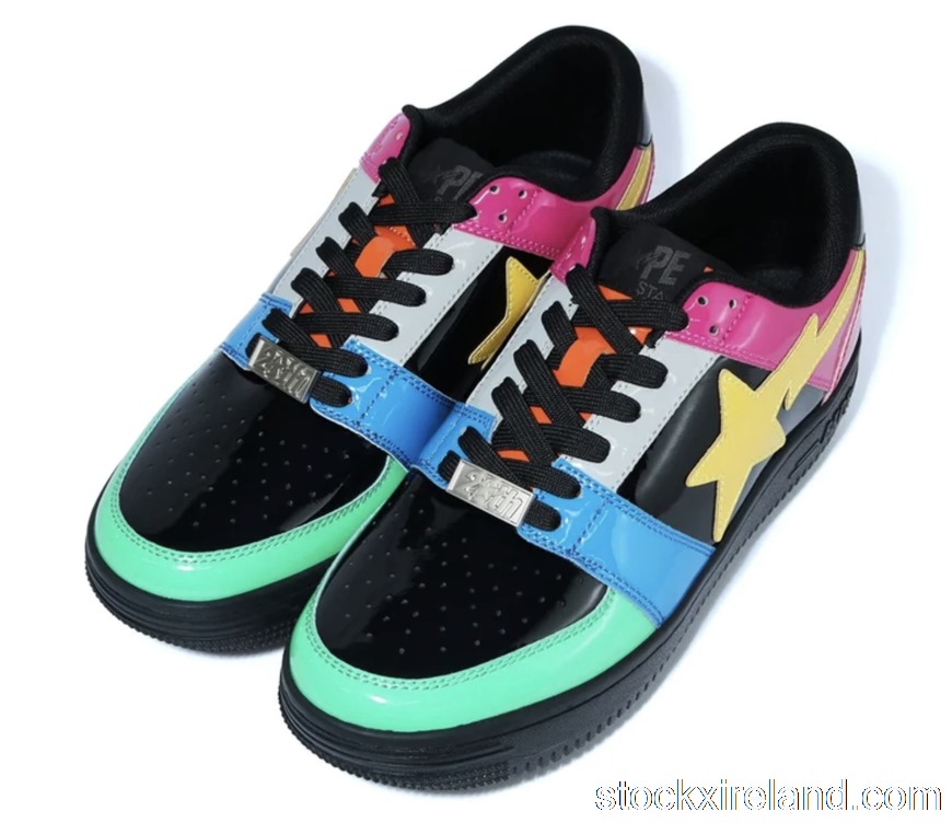 IE A Bathing Ape Bape Sta Low Crazy Black 1G80191012 BLK