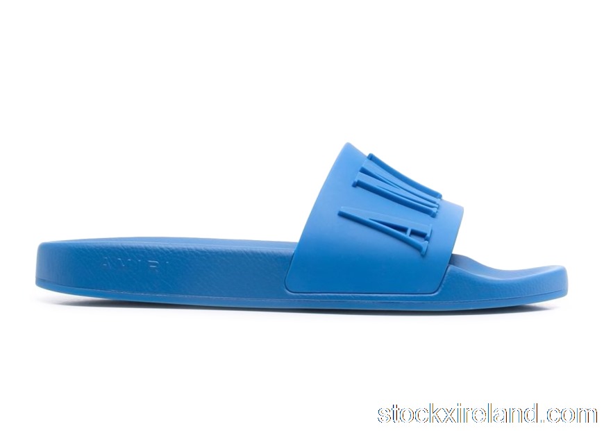 IE AMIRI Pool Slide Debossed Royal Blue MFF001459