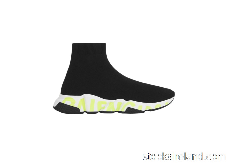 IE Balenciaga Speed Black Fluo Green 605972W05GY1935