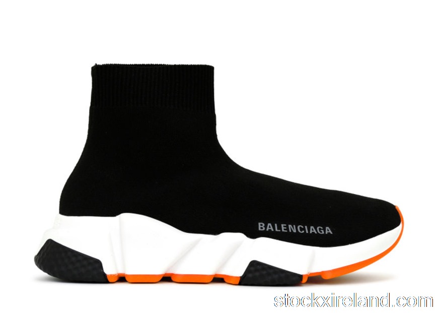 IE Balenciaga Speed Trainer Black Fluo Orange Sole (W) 587280W17041917