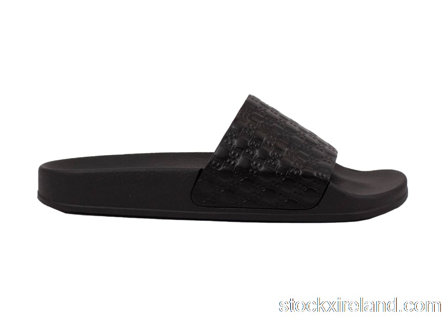IE Balmain Calypso Embossed Slide Black SN3C169LSMB BLK
