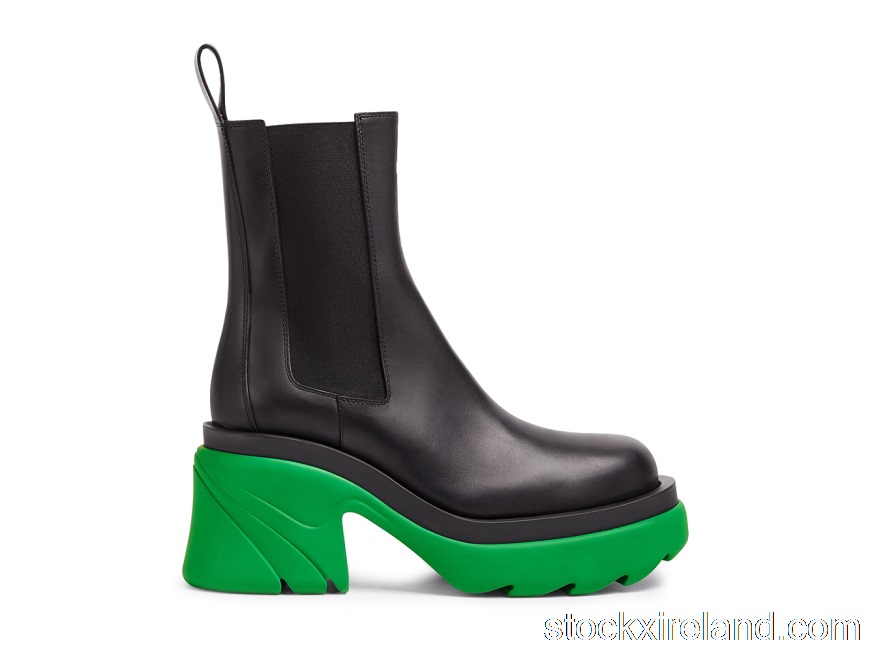 IE Bottega Veneta Flash Boots Black Grass (W) 667148VBS501476