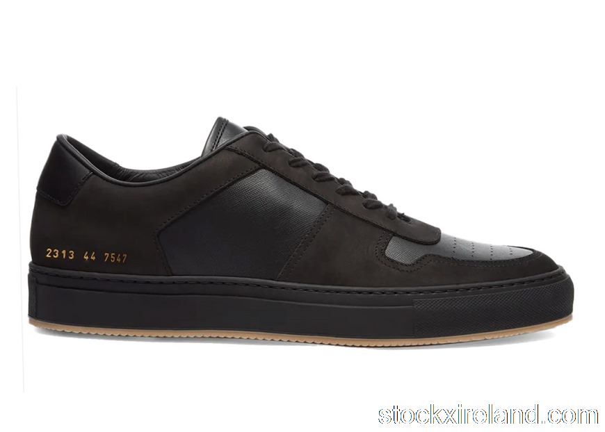 IE Common Projects BBall Low Leather Nubuck Black