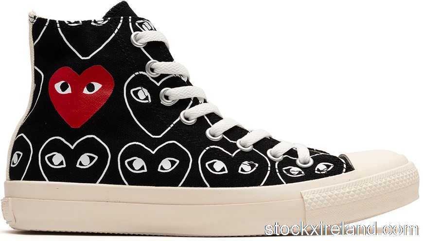 IE Converse Chuck Taylor All-Star 70 Hi Comme des Garcons Play All-Over Black