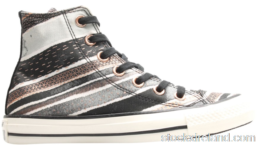 IE Converse Chuck Taylor All-Star Hi Festive Stripe Black Dolphin (W) 551564C
