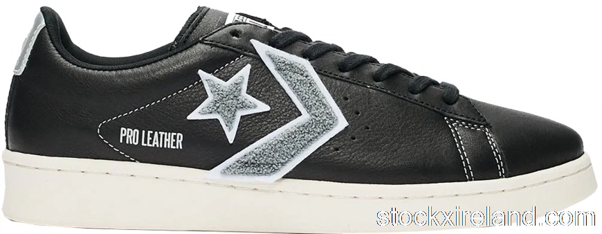 IE Converse Pro Leather Ox Black Silver 167268C
