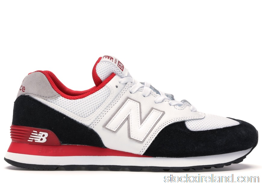 IE New Balance 574 White Red Black ML574NSB