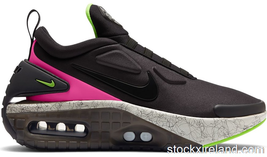 IE Nike Adapt Auto Max Black Laser Fuchsia Electro Green (Korea Charger)