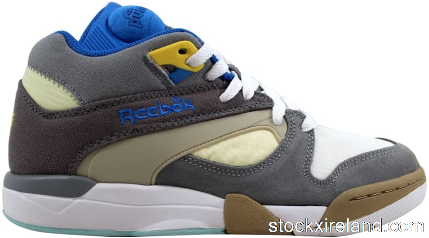 IE Reebok Court Victory Pump Flat Grey/Grey-Creme-Blue J99007