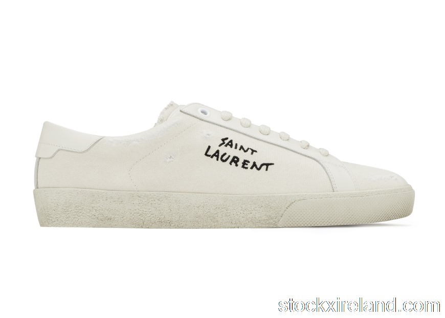 IE Saint Laurent Court Classic SL/06 Low Distressed Cream (W) 610648GUP109113