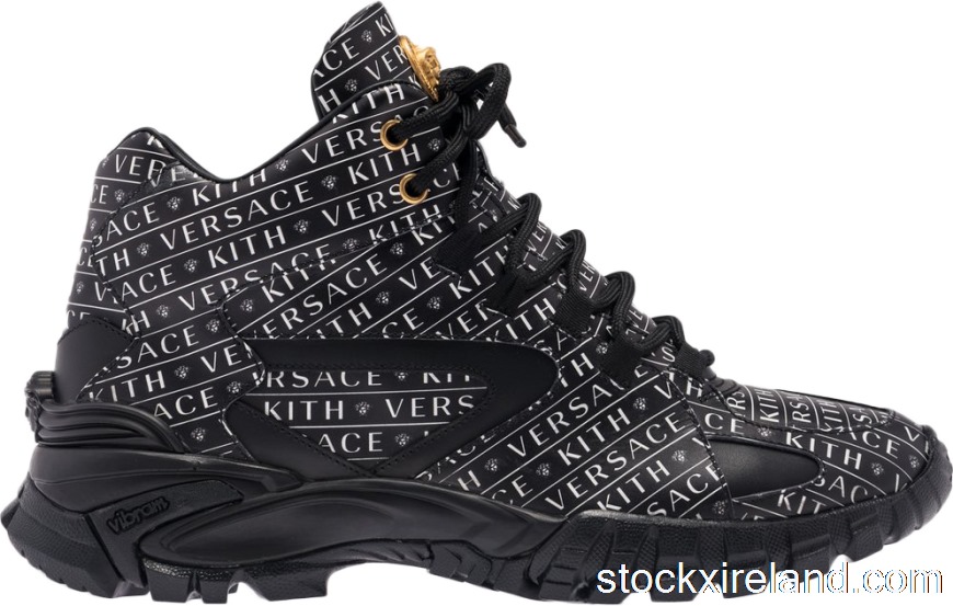 IE Versace Amico Trainer Mid x Kith Black VSDSU7403-DVK7G-DNWO