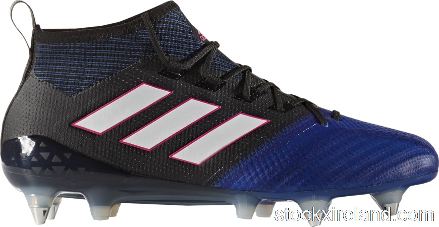 IE adidas Ace 17.1 Primeknit SG Boot Black Blue BA9820