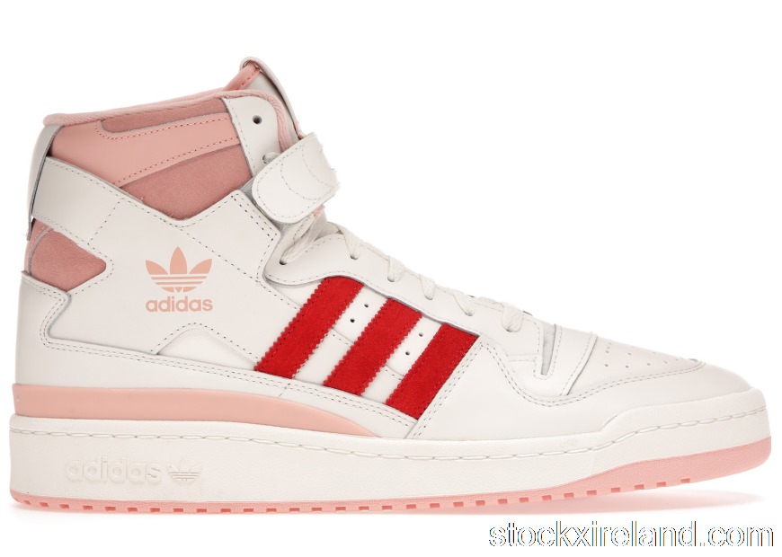 IE adidas Forum 84 Hi Off White Pink Red H01670