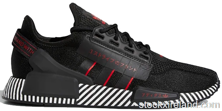 IE adidas NMD R1 V2 Dazzle Camo Black FY2104