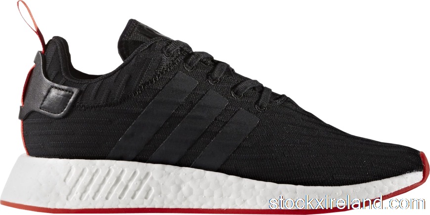 IE adidas NMD R2 Core Black Red Two Toned BA7252