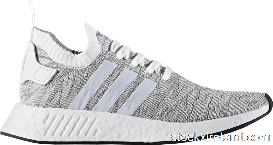IE adidas NMD R2 Primeknit White Black BY9410