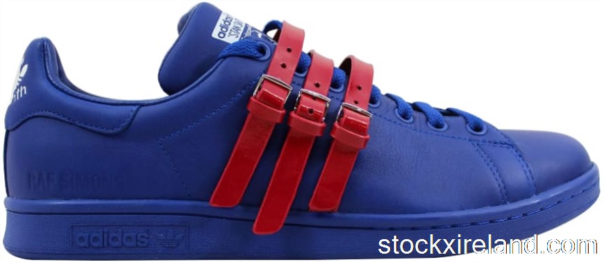IE adidas Raf Simons Stan Smith Strap Royal Blue/Red AQ2723