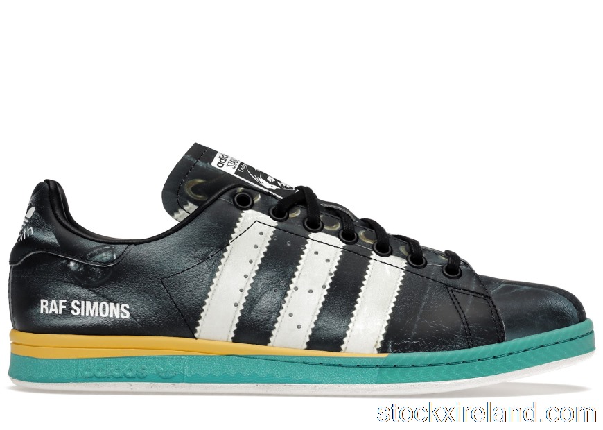 IE adidas Samba Stan Smith Raf Simons Black White Bright Blue EE7954