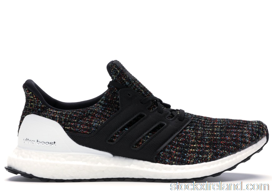 IE adidas Ultra Boost 4.0 Black Multi-Color White Heel Cage F35232