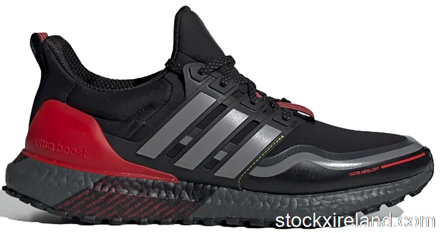 IE adidas Ultra Boost Guard Black Grey Scarlet FU9464