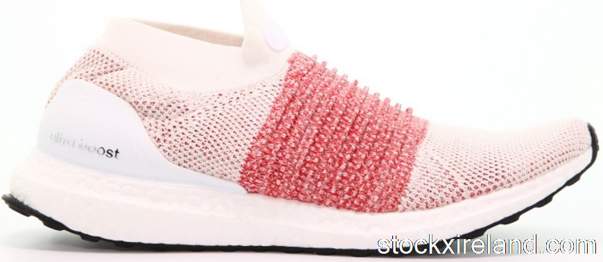 IE adidas Ultra Boost Laceless White Scarlet BB6136