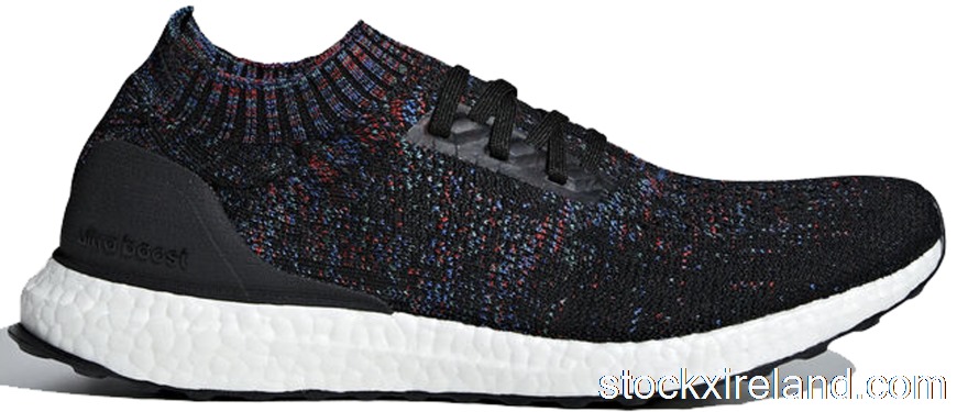 IE adidas Ultraboost Uncaged Core Black Active Red Blue B37692